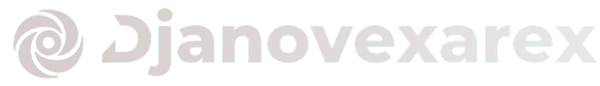 A light gray logo featuring a spiral-like emblem on the left and the text 'Djanovxarex' on a plain white background.